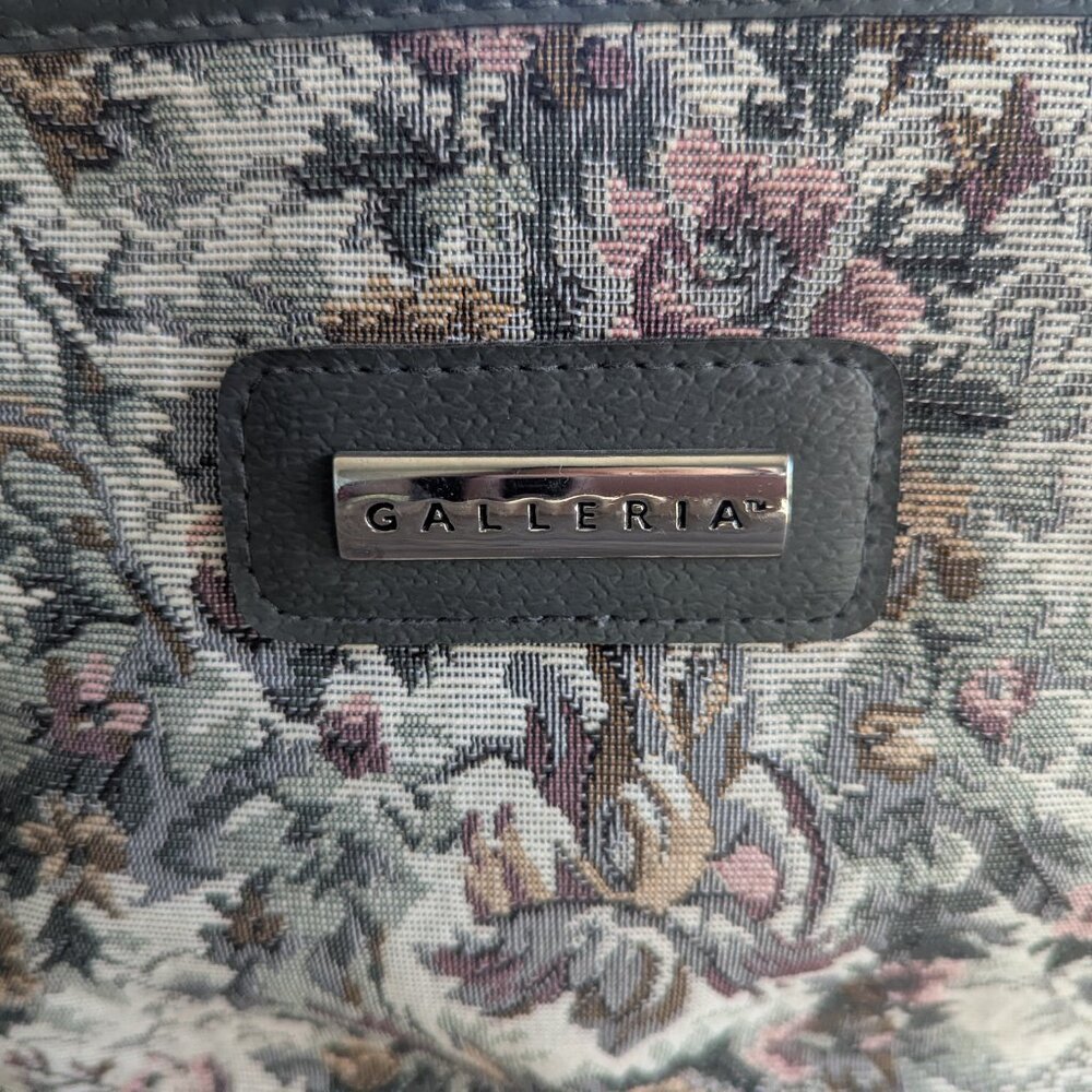 Galleria Vintage Floral Tapestry Makeup Case Travel Bag Tote Shoulder Strap - Picture 2 of 16